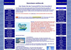 Screenshot Seereisen-online.de vor Umbau