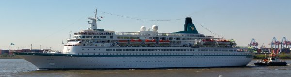 Foto Kreuzfahrtschiff MS Albatros. Bekannt als White Lady in Verrückt nach Meer.